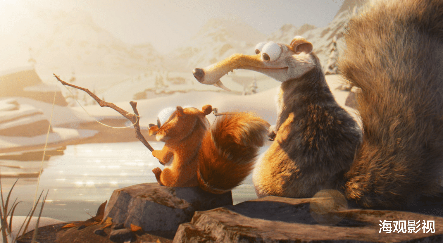 |《冰川时代》里的剑齿松鼠斯克特，终于在20年后如愿吃到了橡子