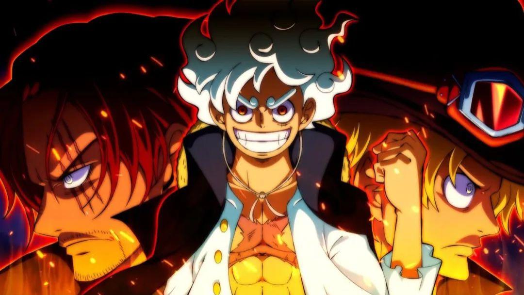 路飞|海贼王1057话，和之国全篇完结，路飞送给桃之助四皇旗，三大船长再现神操作