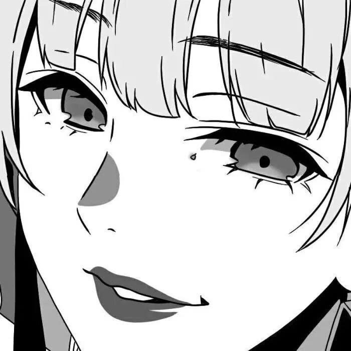 |黑白风旧漫动漫女生头像