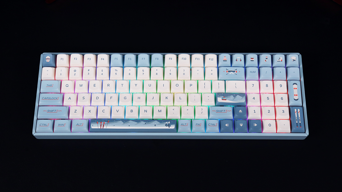 机械键盘|iQunix F97滑雪三模无线机械键盘评测：这配色太能打了吧