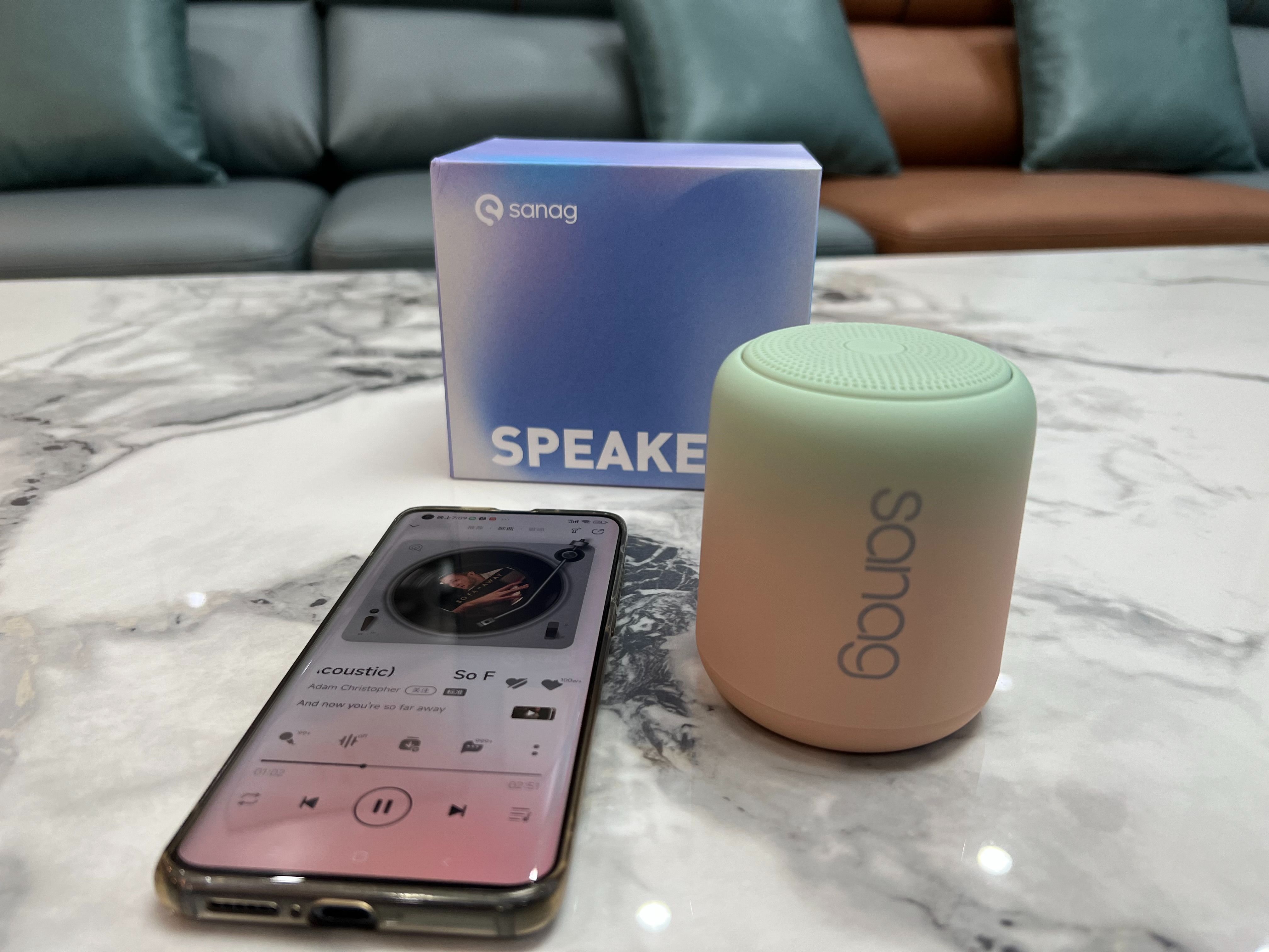 无线蓝牙音箱|王心凌同款全能小钢炮—Sanag塞那X6S 渐变色无线蓝牙音箱体验