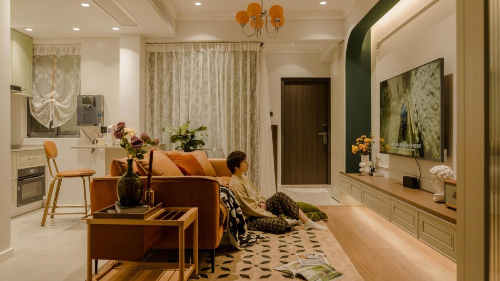 90后女孩精致的生活：独居61㎡，全屋浪漫有情调，安全感爆棚