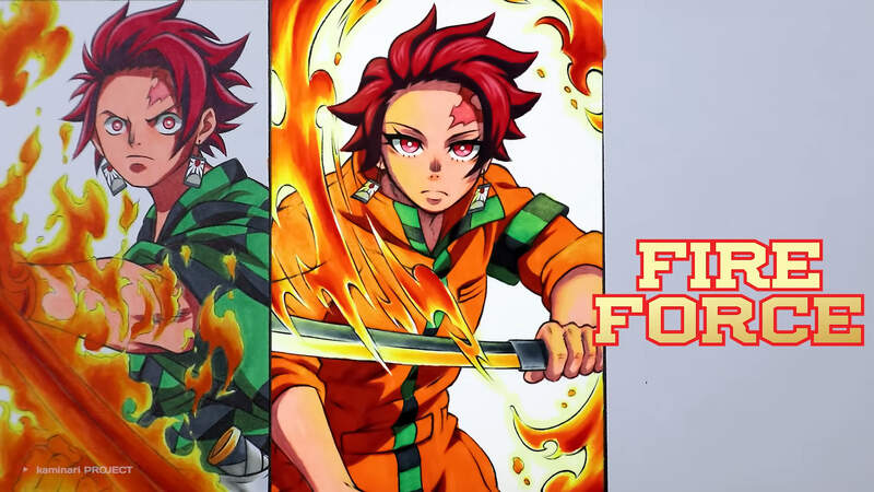 炭治郎|用不同画风呈现炭治郎，JOJO版那画面就像是有替身能力一样