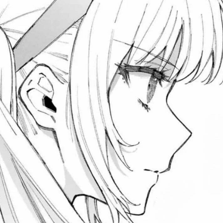 |黑白风旧漫动漫女生头像