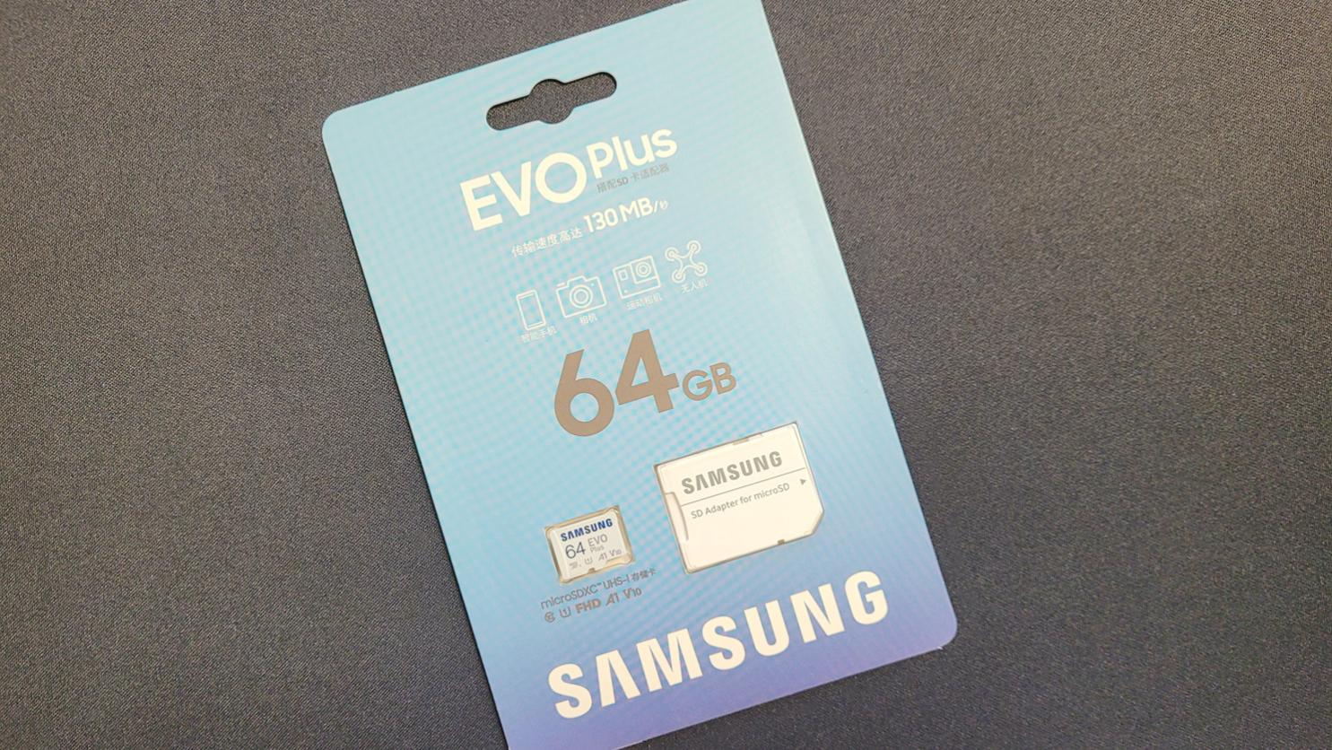 存储卡|SAMSUNG 64GB TF白卡上手轻体验