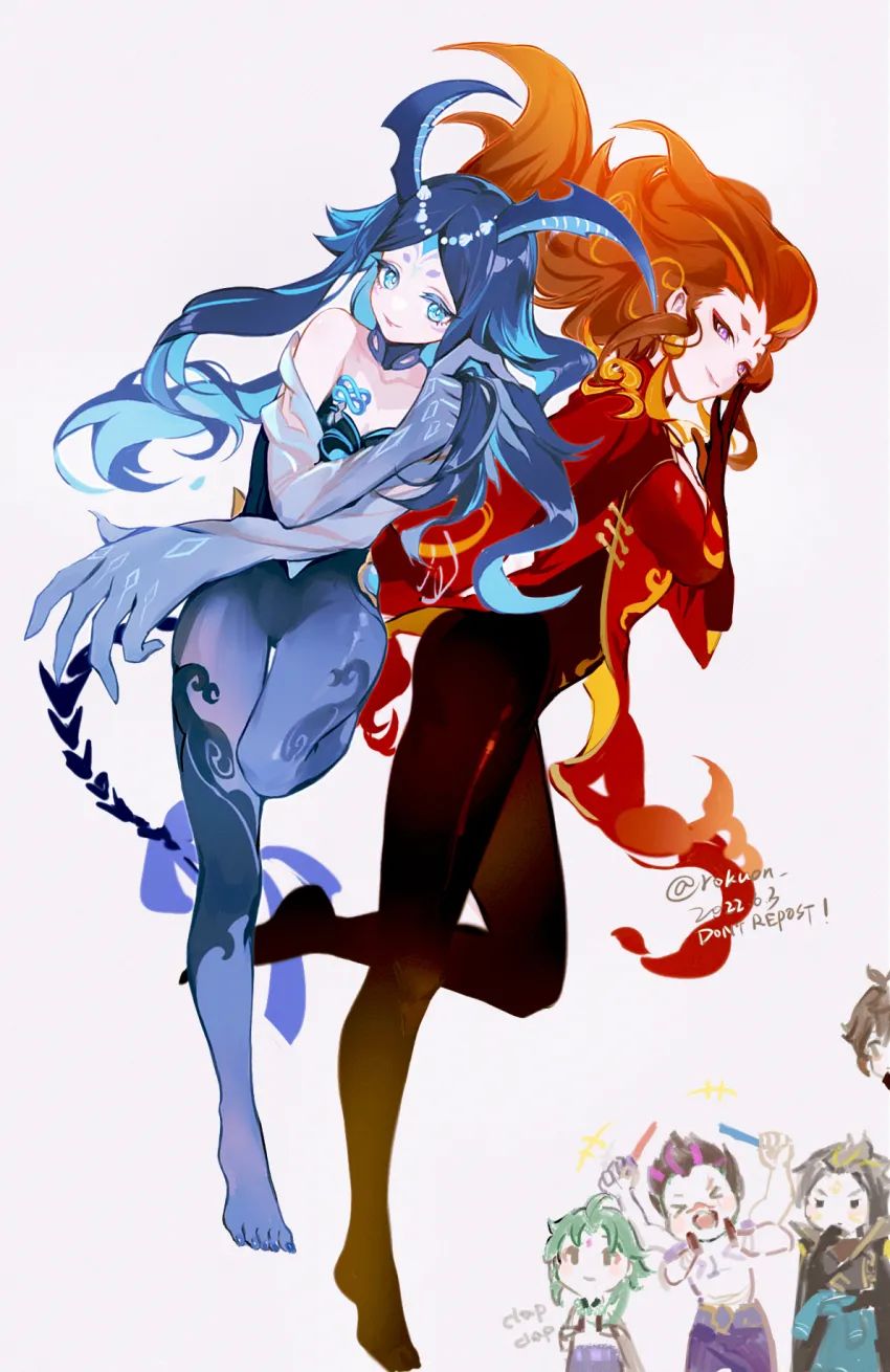 同人|原神：水夜叉太受欢迎，刚出来就有同人图了