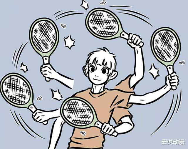 蚊子|非人哉:同样是对付蚊子,哪吒用火尖枪,十一月用电蚊拍