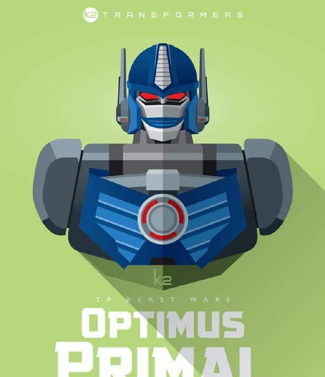 猩猩|三位不同形态，变形金刚野兽系列博派领袖插画