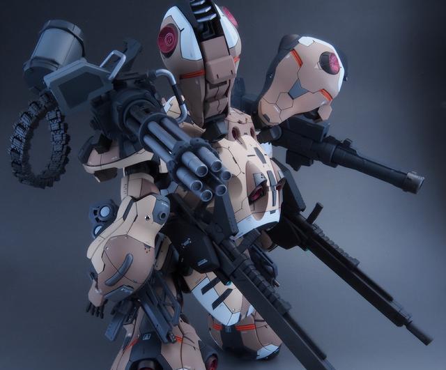 高达|换色重涂陆战型古辛高达模型