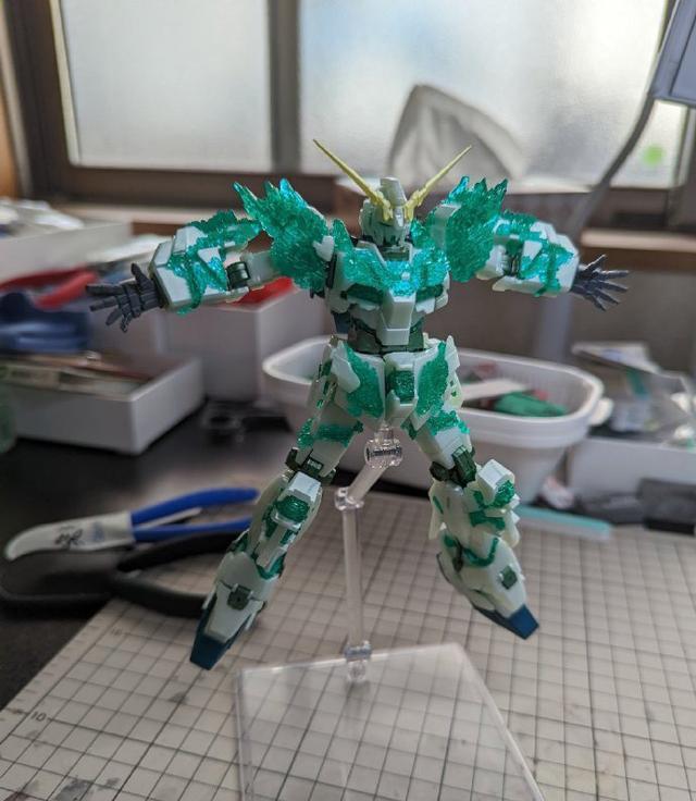 模型|机动战士高达HGUC荧光结晶独角兽高达模型