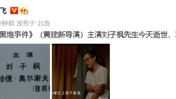 |演员刘子枫去世，导演黄建新发文悼念，曾言躺在床上也要演戏