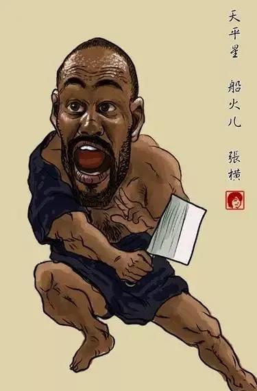 姚明|NBA球星水浒漫画版，姚明奥尼尔最好认，能认识二十位算我输