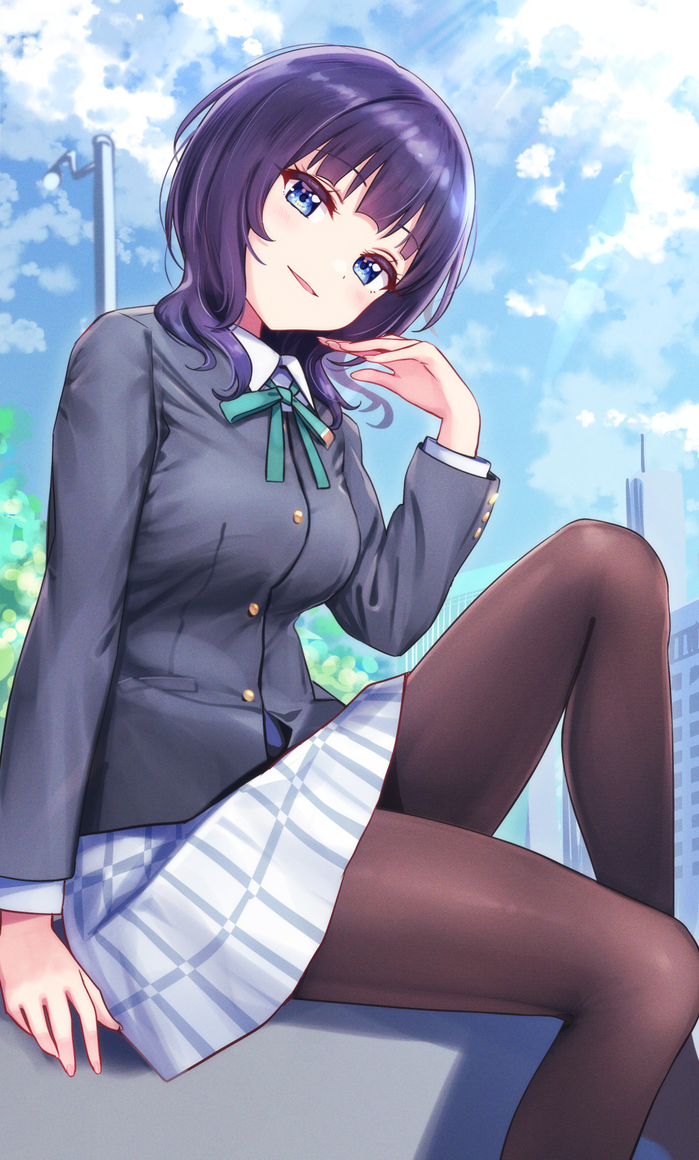 同人|甜美可爱的美少女插画，充满青春活力的同时又很有仙气