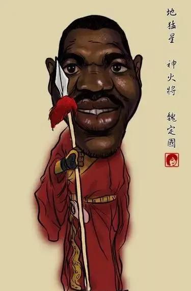 姚明|NBA球星水浒漫画版，姚明奥尼尔最好认，能认识二十位算我输