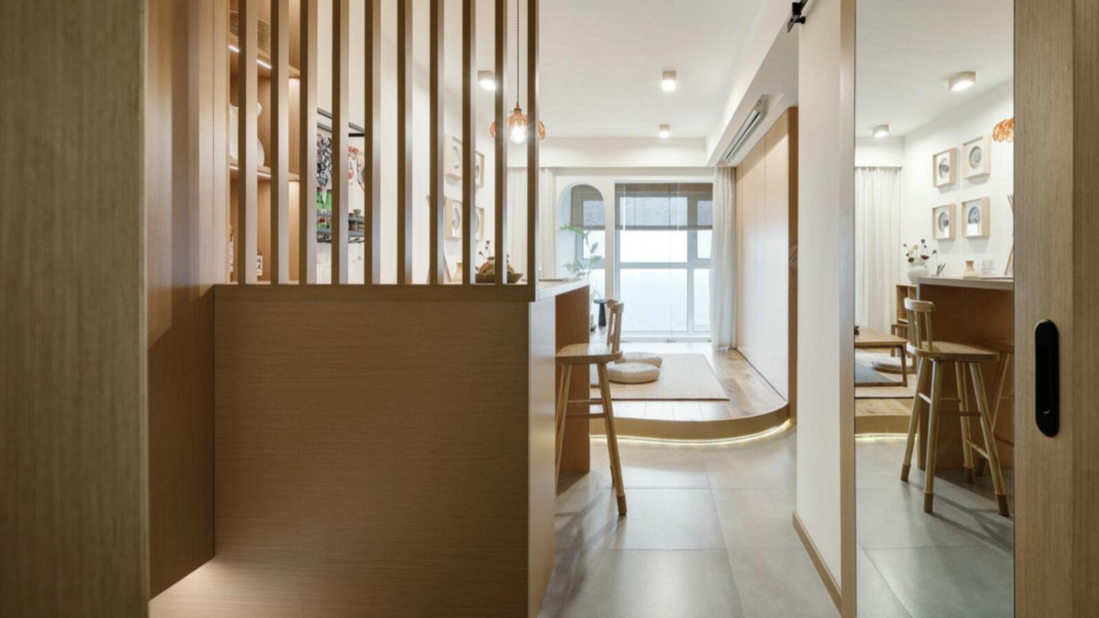 95㎡新家，她拒绝常规，坚持将客厅抬高20公分，完工后超实用