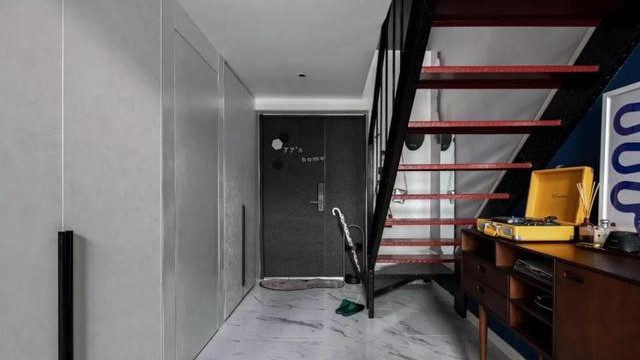 45㎡loft，简约北欧风，挑高的客厅加上悬空飘窗，太赞了