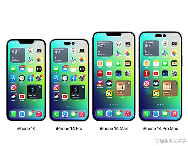 iPhone|iPhone14系列渲染图:药丸打孔+小刘海,参数方案基本确定