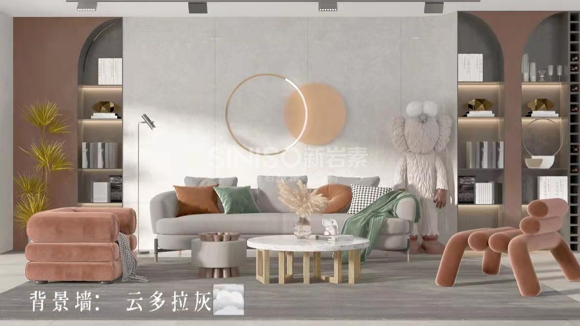 岩板背景墙 | 高级灰打造专属你的格调生活~