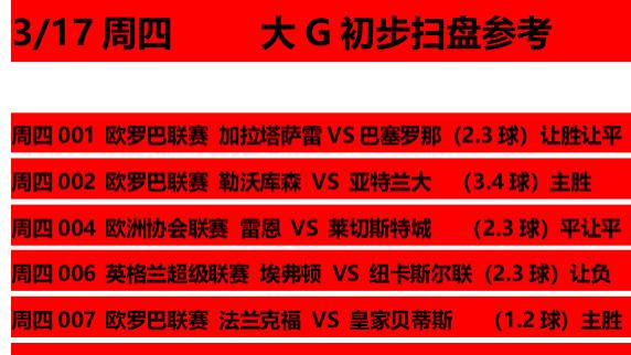 埃弗顿|3/17 周四欧罗巴，英超1-2  1-1纽卡斯尔继续斩杀埃弗顿？
