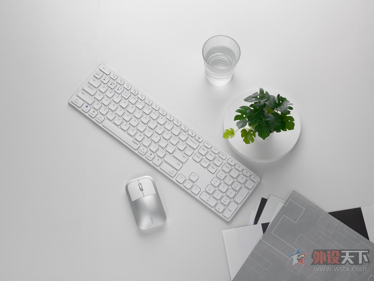 雷柏|全尺寸商务办公 雷柏9550G多模式无线刀锋键鼠套装上市