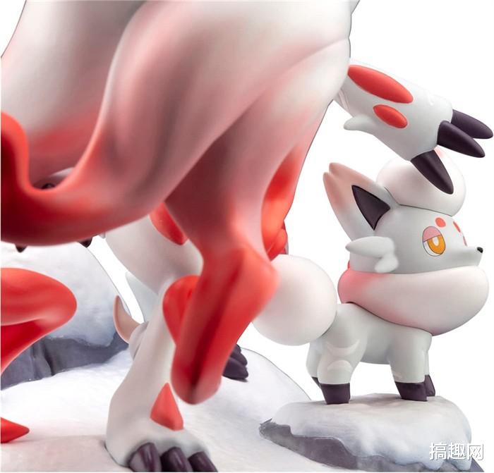 手办|《宝可梦传说：阿尔宙斯》洗翠索罗亚克&索罗亚 手办 红白相间