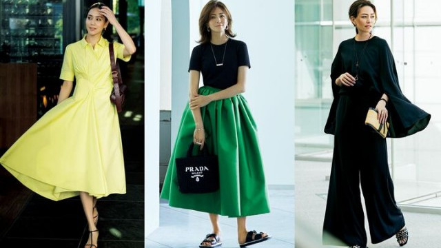 日本7月某杂志时尚穿搭排名，彩裙上榜虽不少，夺冠还是白与黑