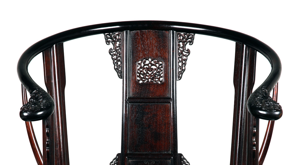 君馨阁红木古典家具 · 紫檀拖泥圈椅