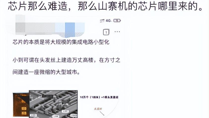 肠胃 “芯片那么难造，那么山寨机的芯片哪里来的呢？”