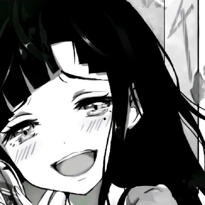 |黑白风旧漫动漫女生头像