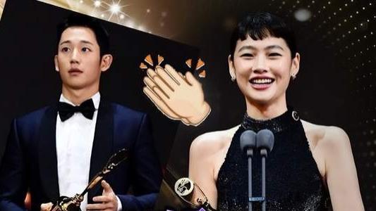 金高银|韩国青龙电视大赏：李政宰金高银封视帝视后，允儿性感亮相抢风头