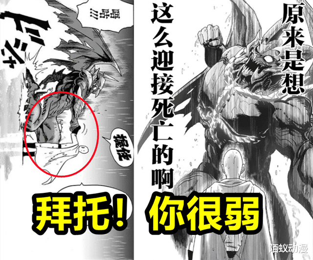 反派|一拳超人209话:一拳差点打爆地球,神级饿狼战败,埼玉打哭饿狼