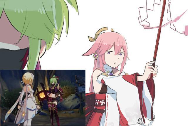 鬼滅之刃|原神二創笑死人，夜叉魈變身塵歌壺壺靈，托馬達成鬼滅之刃成就