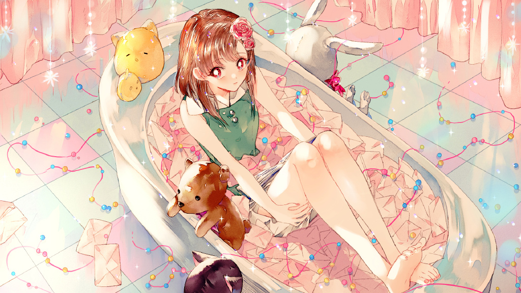 |清爽动人的美少女,主要画各种清爽动人的美少女。