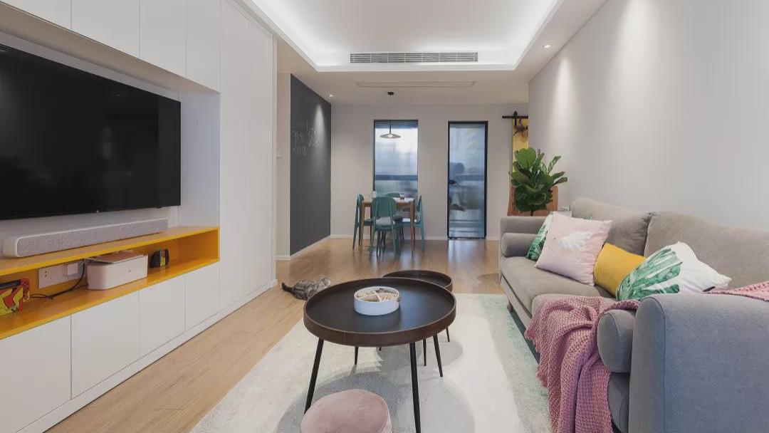 76平北欧紧凑小三房，整个空间文艺精致且实用！