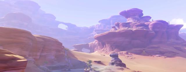 原神官宣须弥沙漠地图，实机画面很宏伟，玩家已等不及探索了