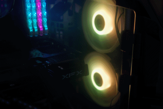 机箱|5800X+6600+钢影PF1+飓风S240水冷+阿帕奇机箱的TT半全家桶装机