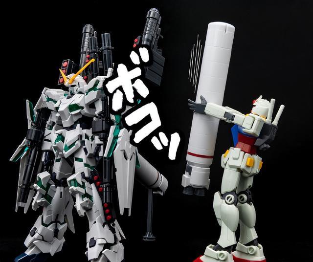 gridman universe|趣味高达场景,78高达借独角兽高达燃料罐COS高白白