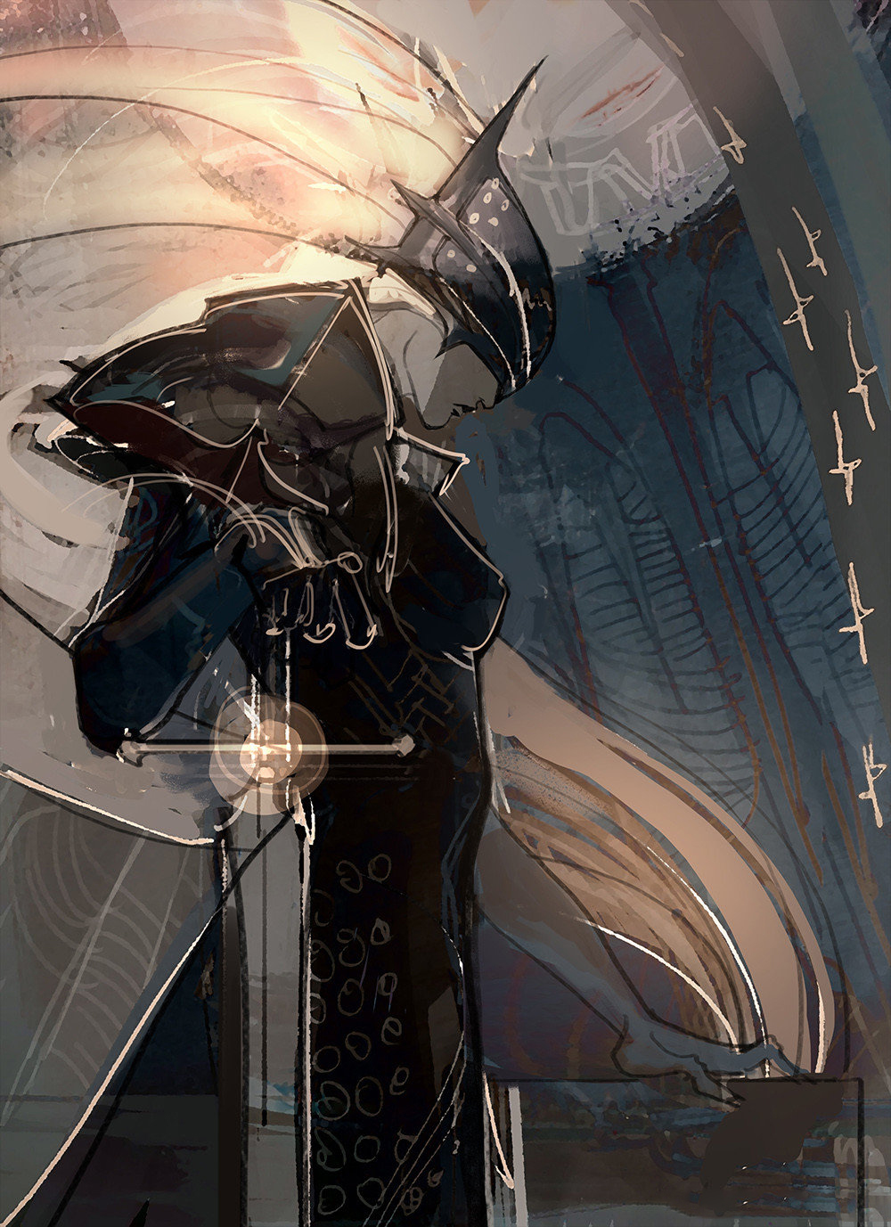 |極具沖擊力的CG概念人物插畫，畫面張力與故事氛圍都是不得了