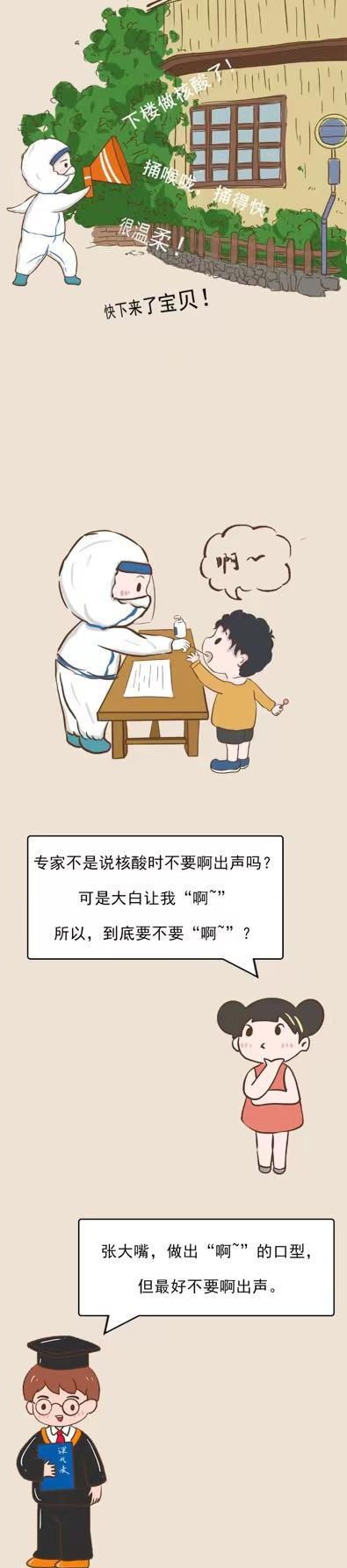 |做「核酸」时,要不要喊“啊”?一组漫画揭秘,万万没想到