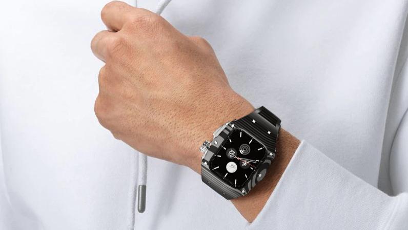 Apple Watch|给Apple Watch装上碳纤维表壳套件，颜值瞬间拉满！
