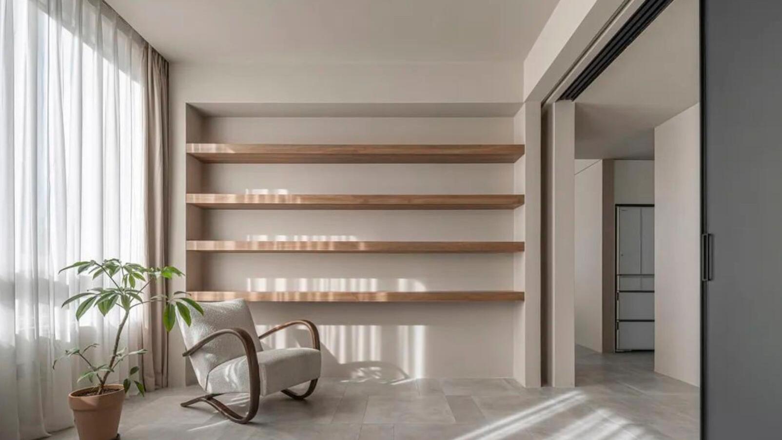 难怪很多人不给家里安装踢脚线，她120㎡新家，温柔又高级