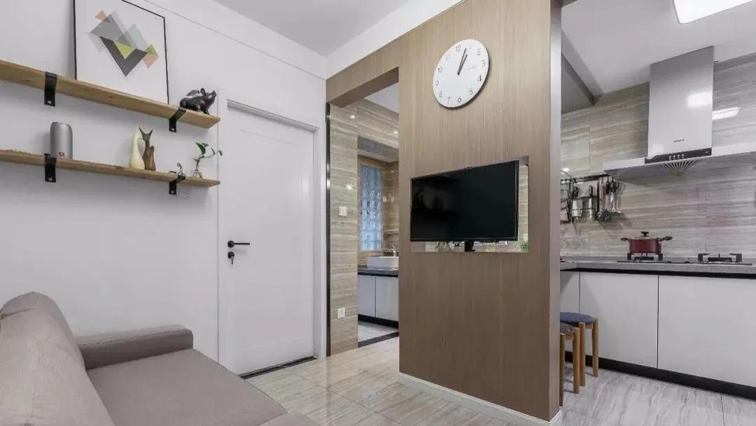 52㎡时尚小户型，加入温馨的木质设计，让这个小窝变得更加舒适！