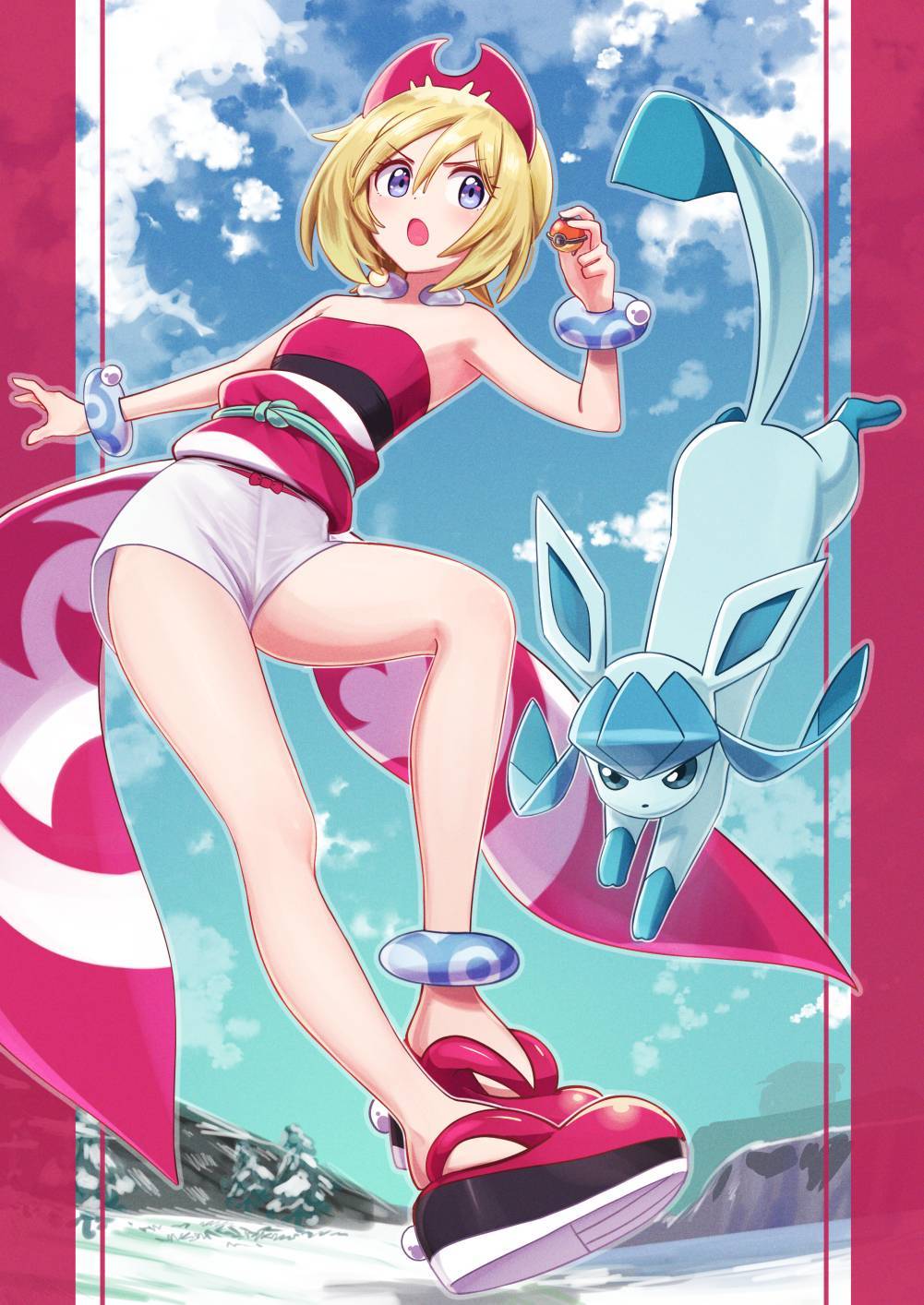 同人|甜美可爱的美少女插画，充满青春活力的同时又很有仙气