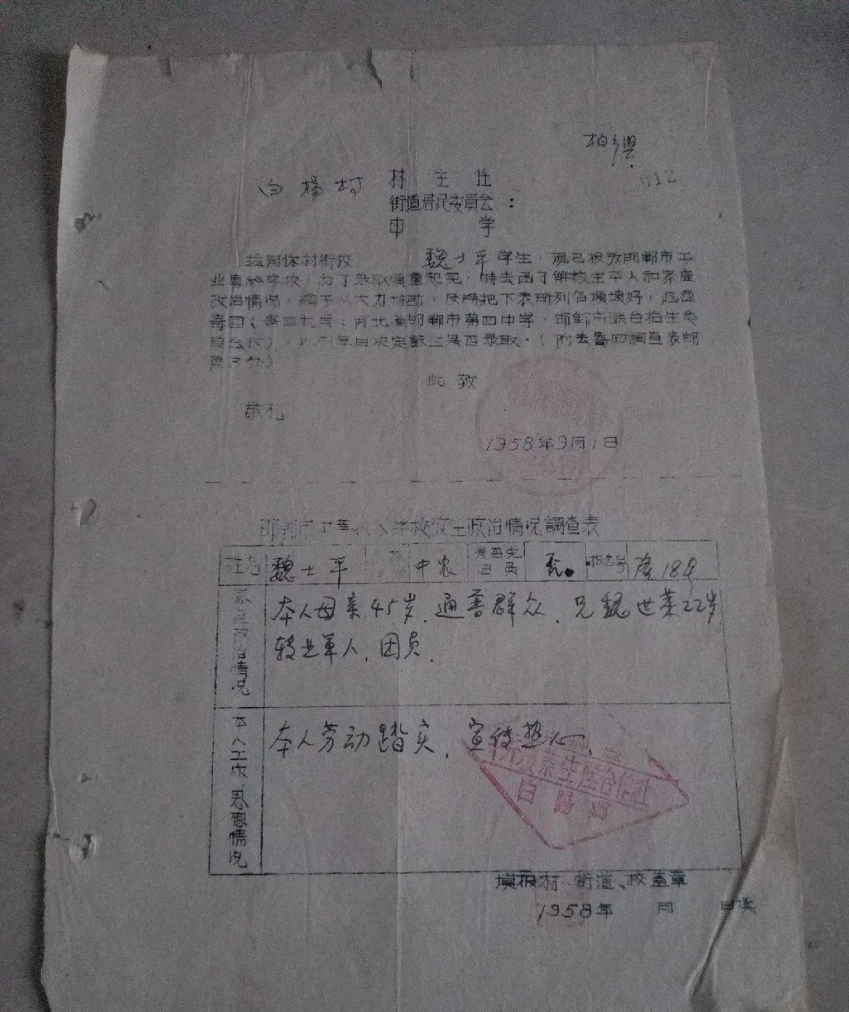 邯郸1958年的10张照片
