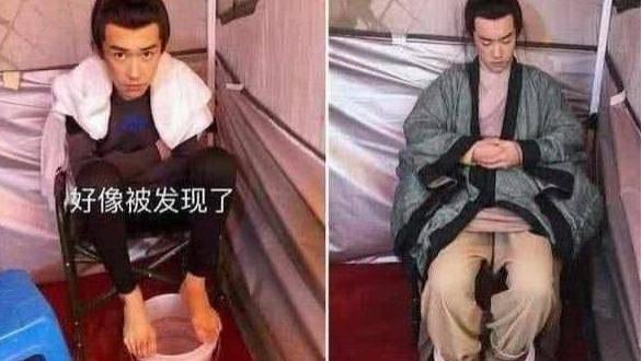 赵丽颖|明星片场休息花样多：仙女斗地主，赵丽颖啃雪糕，杨幂在抠脚？