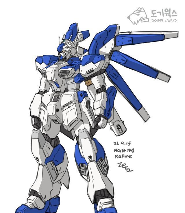 高达|高达手绘插画合集,闪电Z高达与柯西高达大家更喜欢哪张?