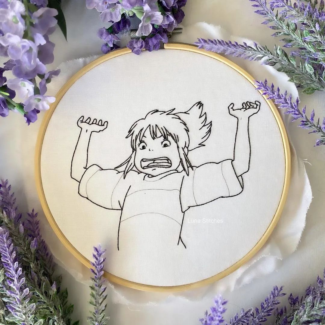 宫崎骏|宫崎骏动画迷大爱的刺绣作品