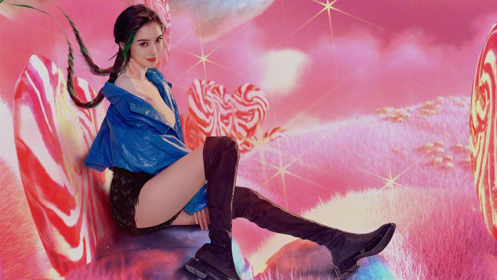 Angelababy|Angelababy又一绝美大片，宛如金克丝本尊驾临，新春国风太赞了