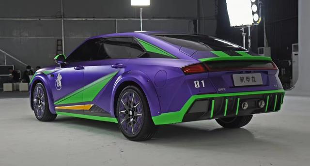 acgn漫评|初号机，启动！沙龙“机甲龙”EVA限定版实车亮相，网友：欣赏不来