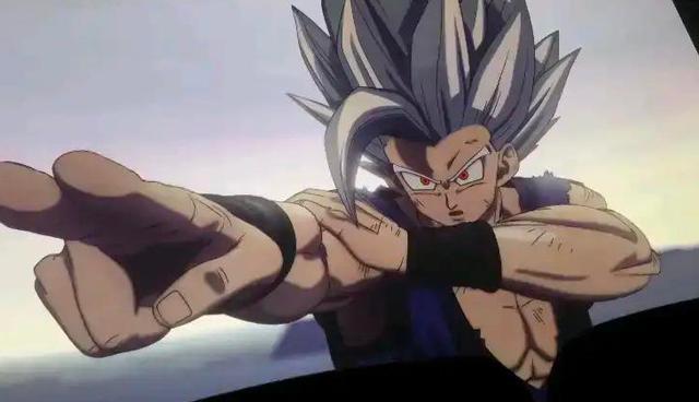 悟饭|龙珠超级英雄剧场版偷跑剧照银发超二悟饭与变胖的沙鲁二号